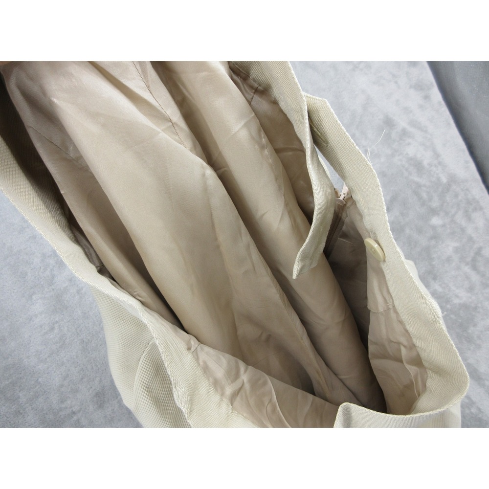 Vintage Ann Taylor Pants Womens Size 10 Silk Pleated Wide Leg Trousers Pockets - Picture 7 of 13